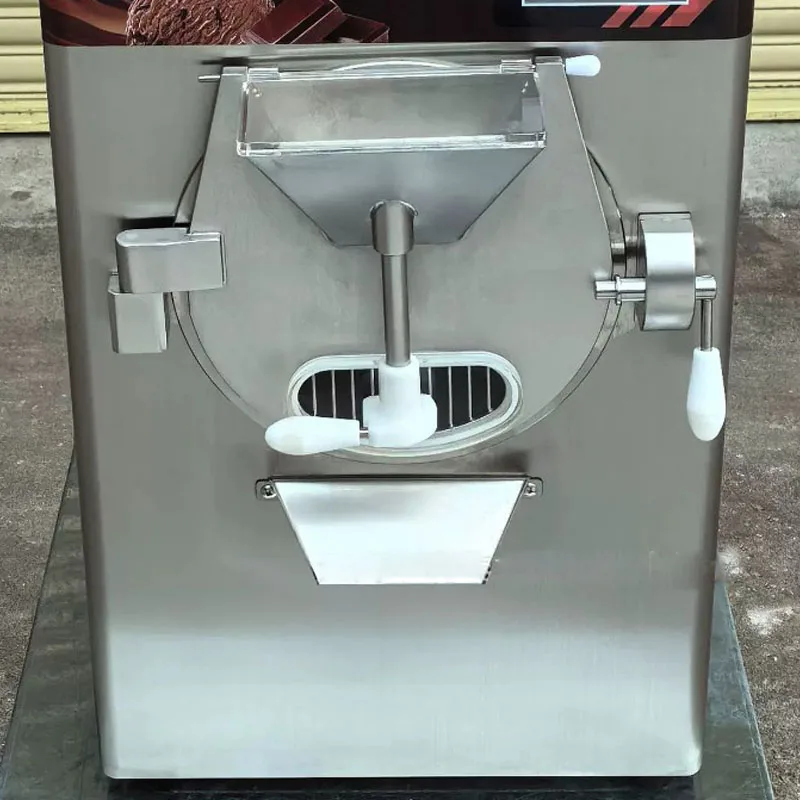 Commercial Countertop Hard Ice Cream Implement Stainless Steel Touchscreen Gelato Freezing Equipment