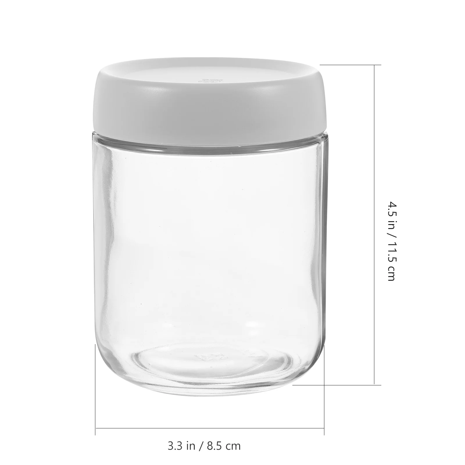 

Transparent Glass Storage Jar Premium Sealed Canister for Tea Coffee Beans Candy Kitchen Supplies Food Container