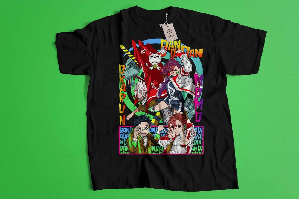 Dandadan Okarun T-shirt Momo Ayase Anime Cute Graphic Manga T-shirt All Size