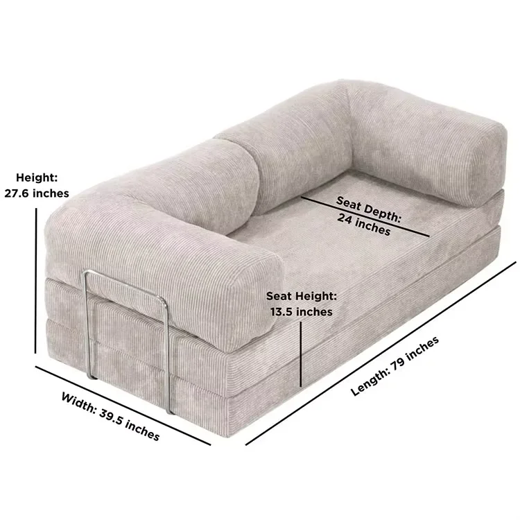 Conjunto de sofás de tela modernos para Villa de Hotel, sofá cama de compresión Modular para sala de estar, conjunto de sofás de suelo pequeño con volumen de embalaje