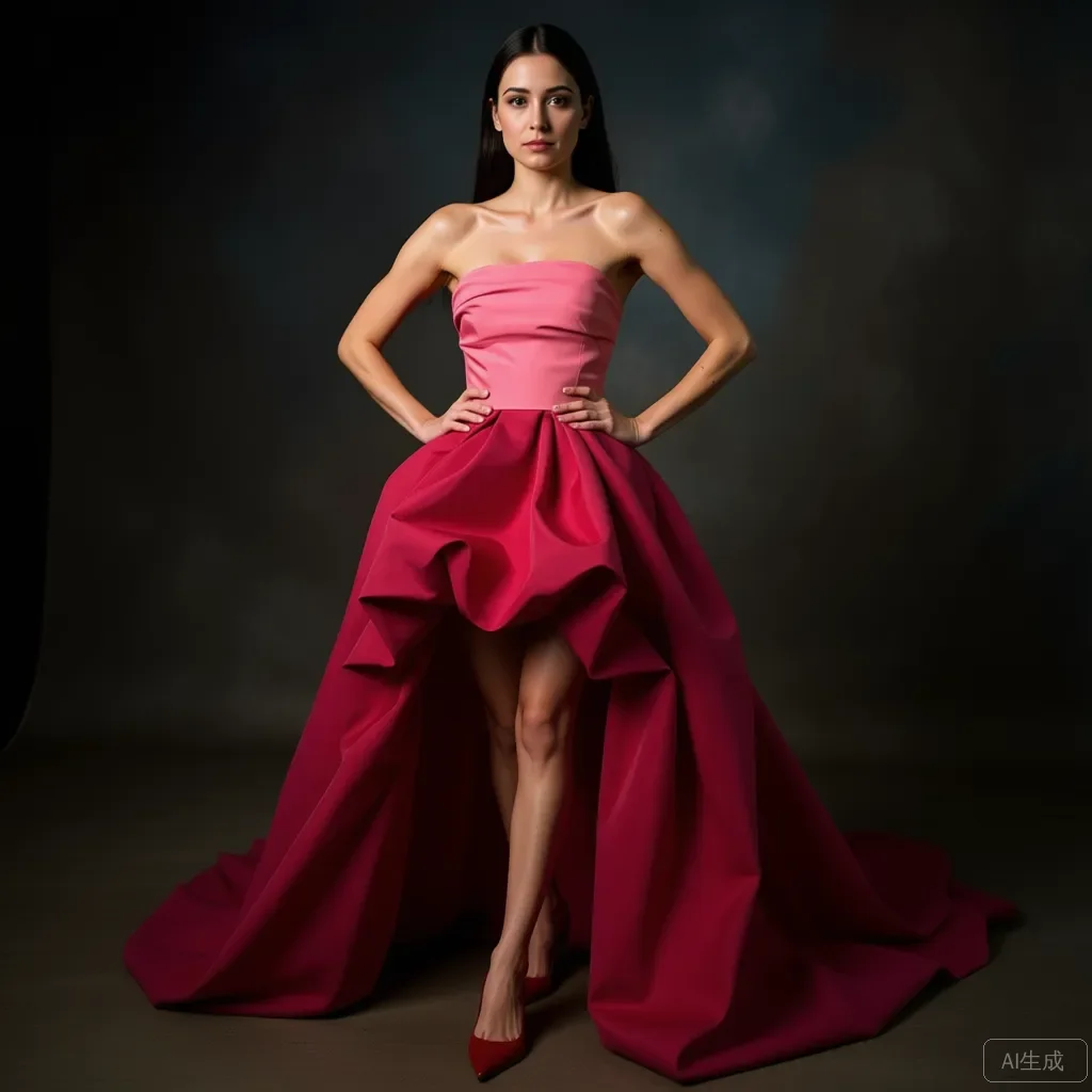 

2025 New Arrival High Waist Long Satin Pink Evening Skirt with High Slit – Ball Gown Style Party Dress for Women Elegant Formal