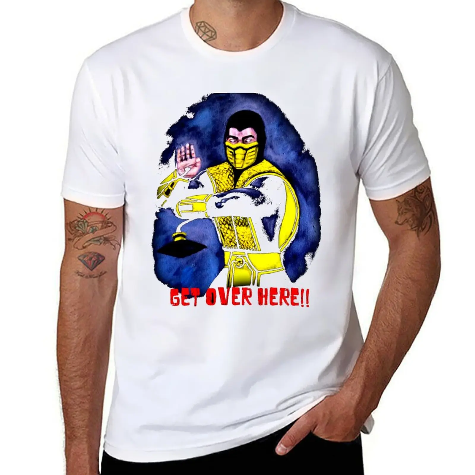 

Mortal Kombat Scorpion T-Shirt Work Utility Short Sleeve Shirt
