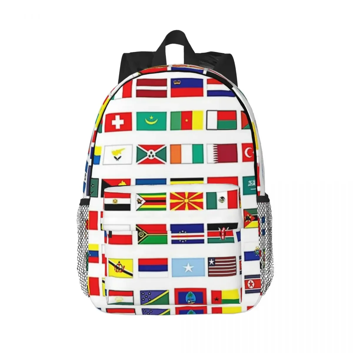 Flags Of The World Backpacks Boys Girls Bookbag Fashion Students School Bags Travel Rucksack Shoulder Bag Large Capacity