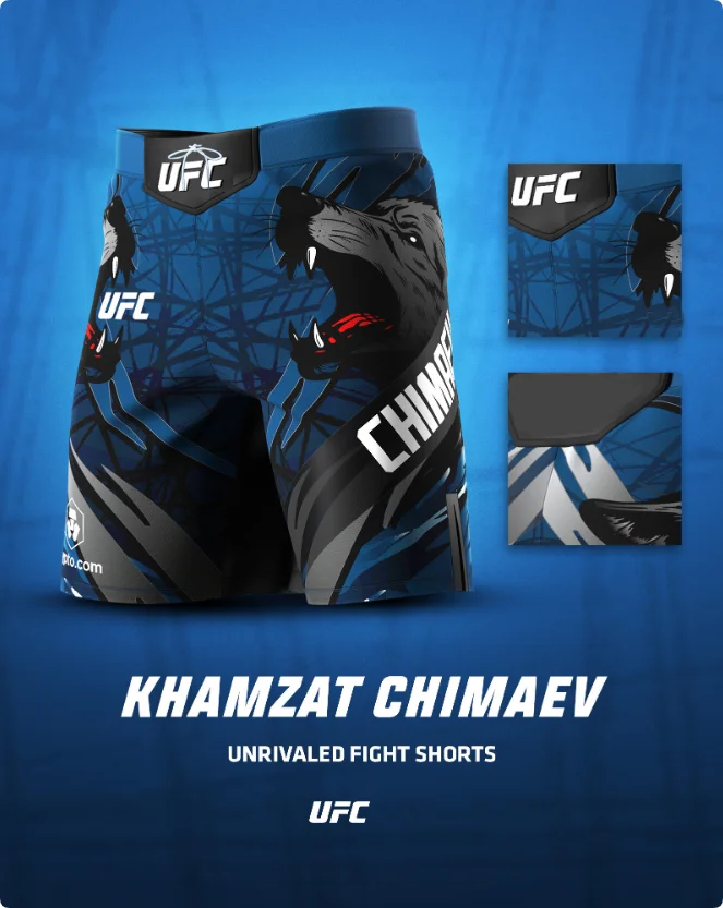 UFC カムザット チマエフ イベント ショーツ メンズ フィットネス トレーニング スポーツ ショーツ ルーズ 通気性 速乾性 快適なランニング ショーツ