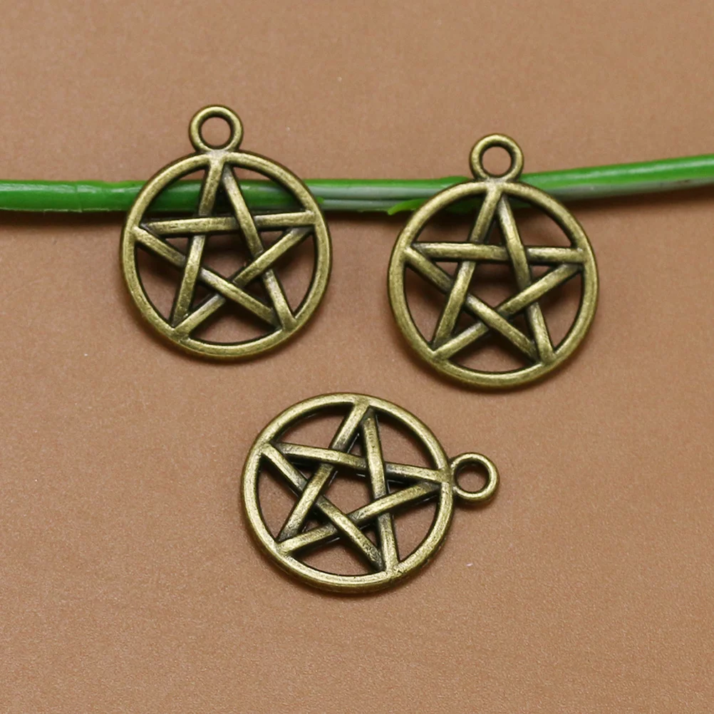 

20Pcs Alloy Star Pendants DIY Jewelry Making Charms for Necklace Bracelet Bronze Alloy Pendant Charm DIY Pendant Charms