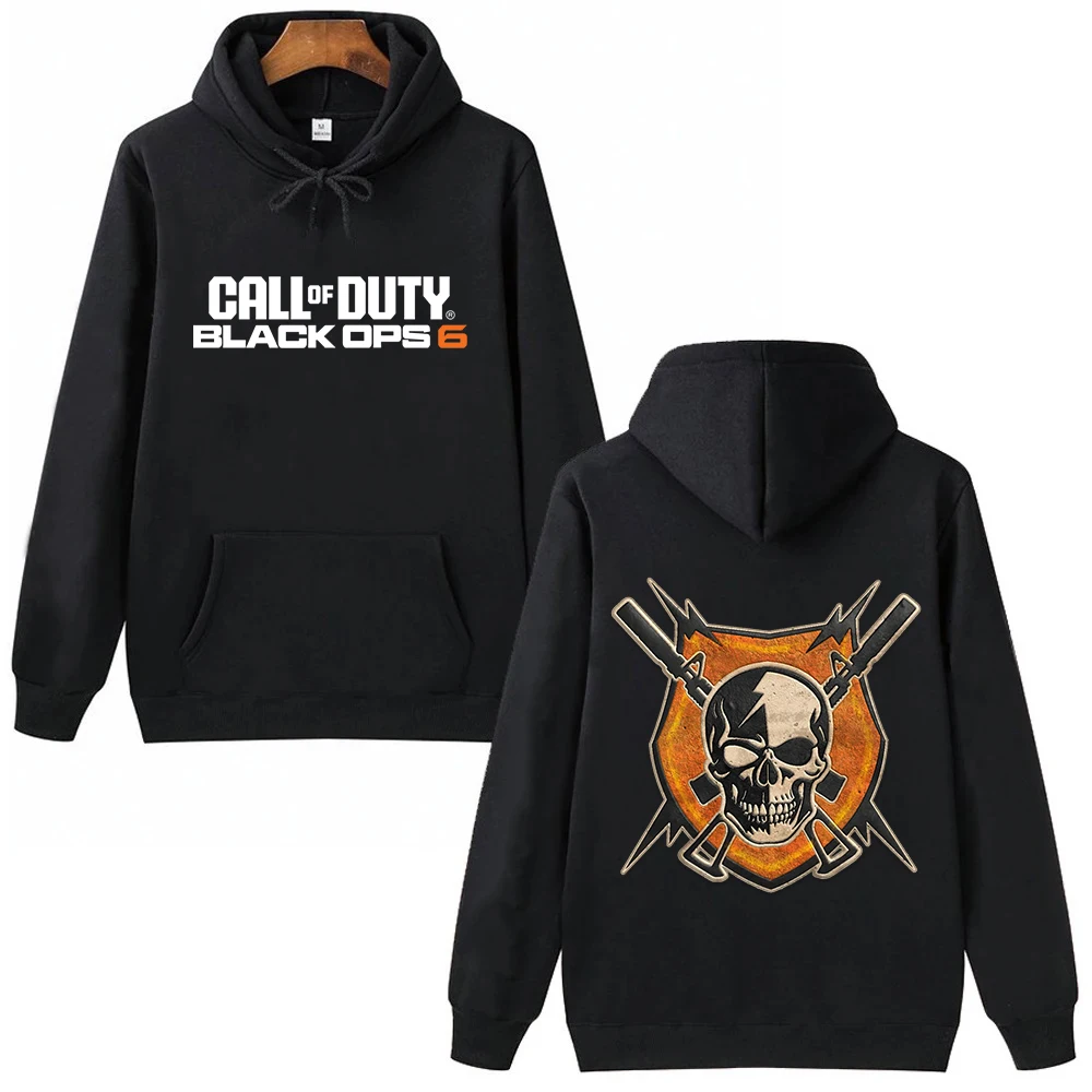 Call of Duty Black Ops 6. Bluzy Mężczyźni Kobiety Bluzy Harajuku Bluzy ze sznurkiem Odzież męska Pulower z długim rękawem Jesienne topy