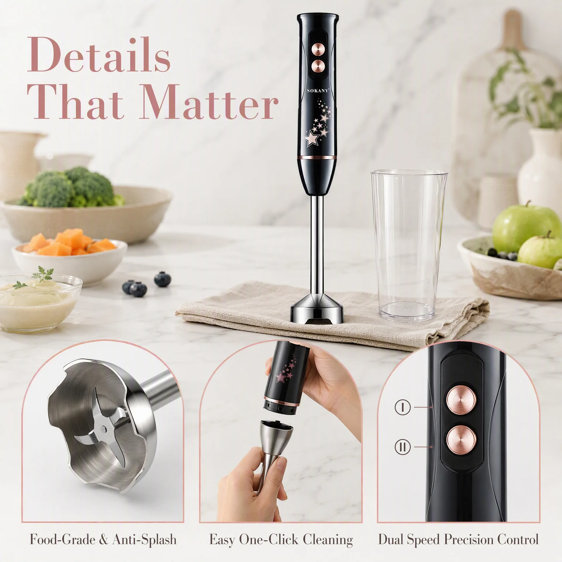 Cross-border handheld electric - Baby Food Hand Blender ulasan dan harga