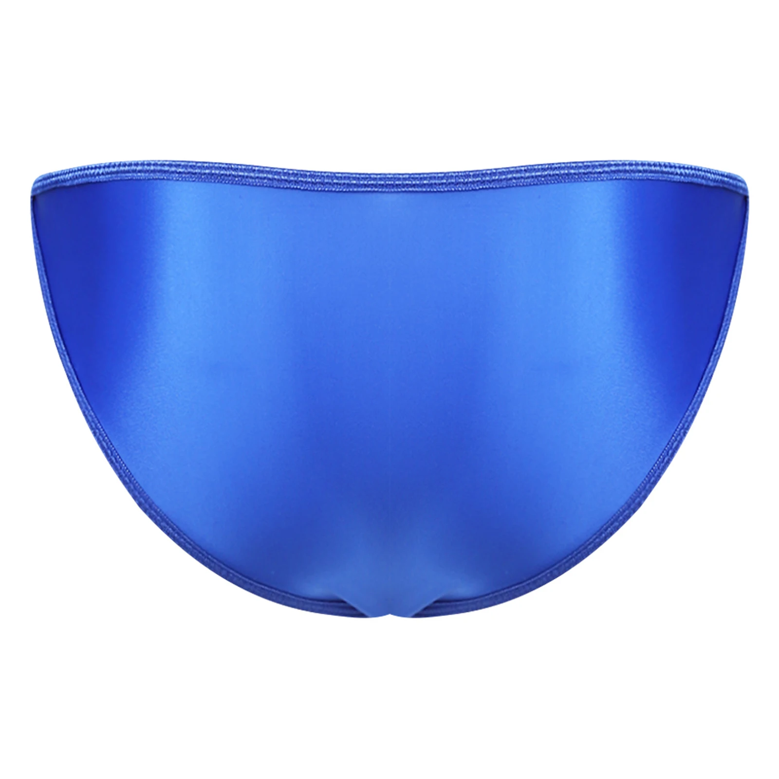 

Men Glossy Silky Thongs Briefs Low Rise Bulge Pouch Panties Underwear Club Beach Nightwear Ice Silk Seamless Swimwear Thongs