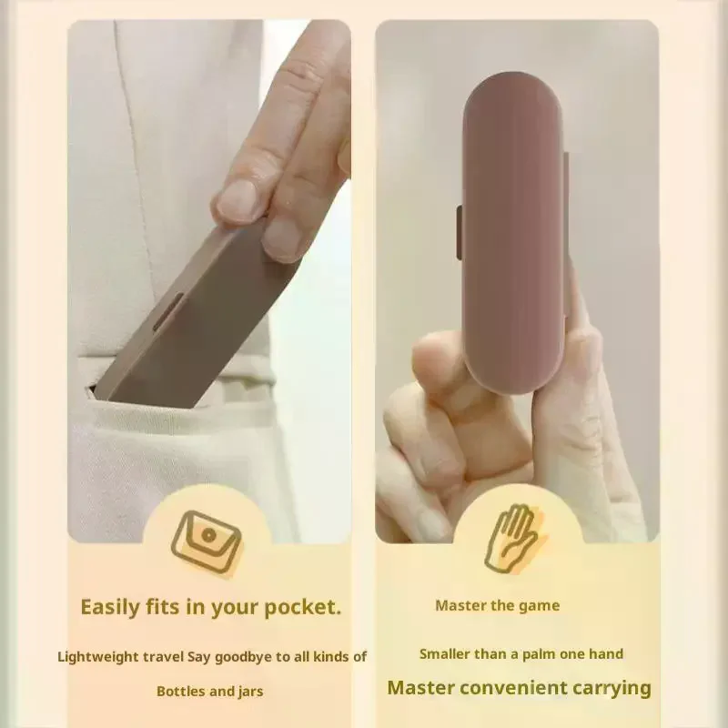 Ultra Mini Portable Medicine Box Magnetic Suction Dispensing Box Portable Special Small Medicine Box Sealed And Light