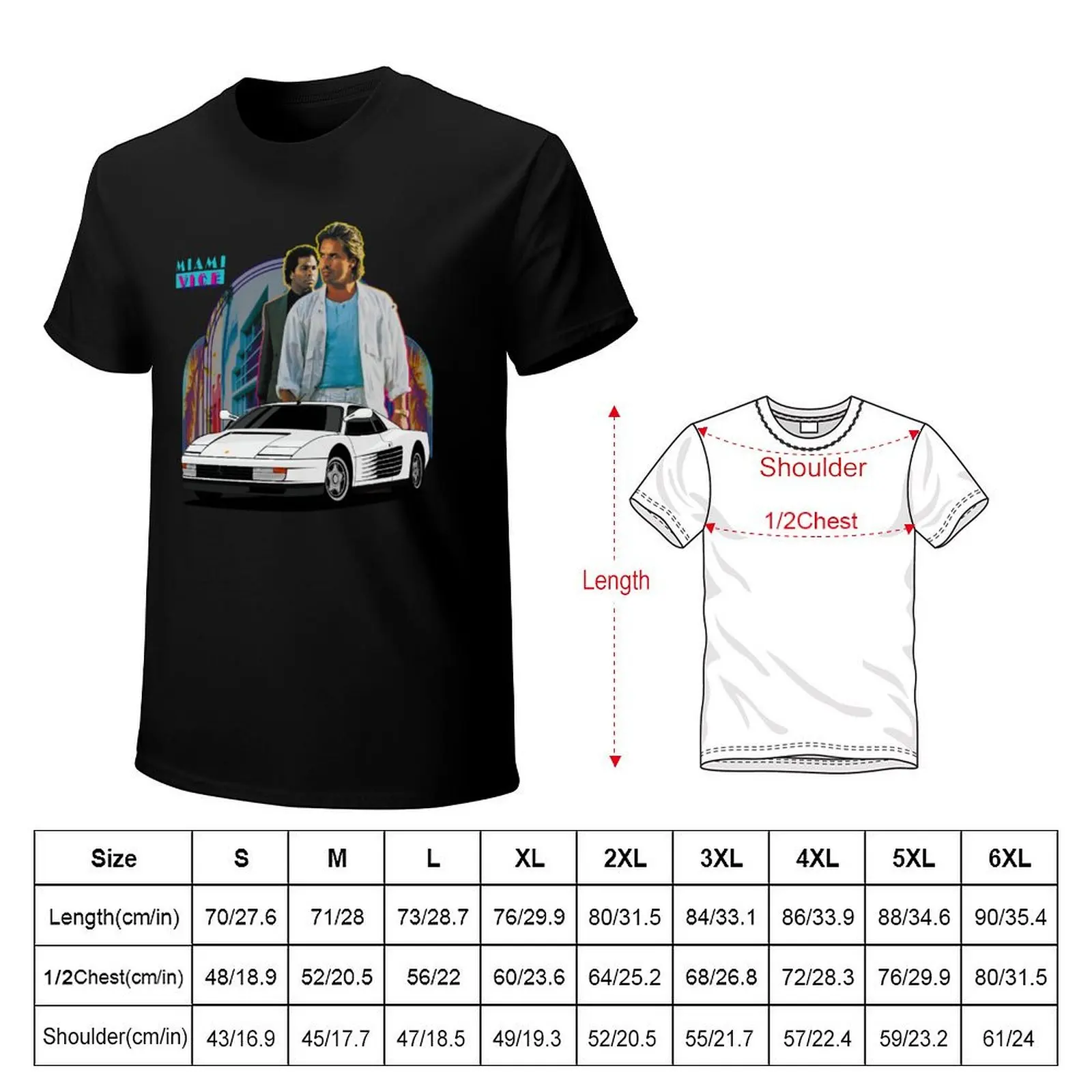 Miami Vice - Testarossa T-Shirt Trend Art Print T-Shirt