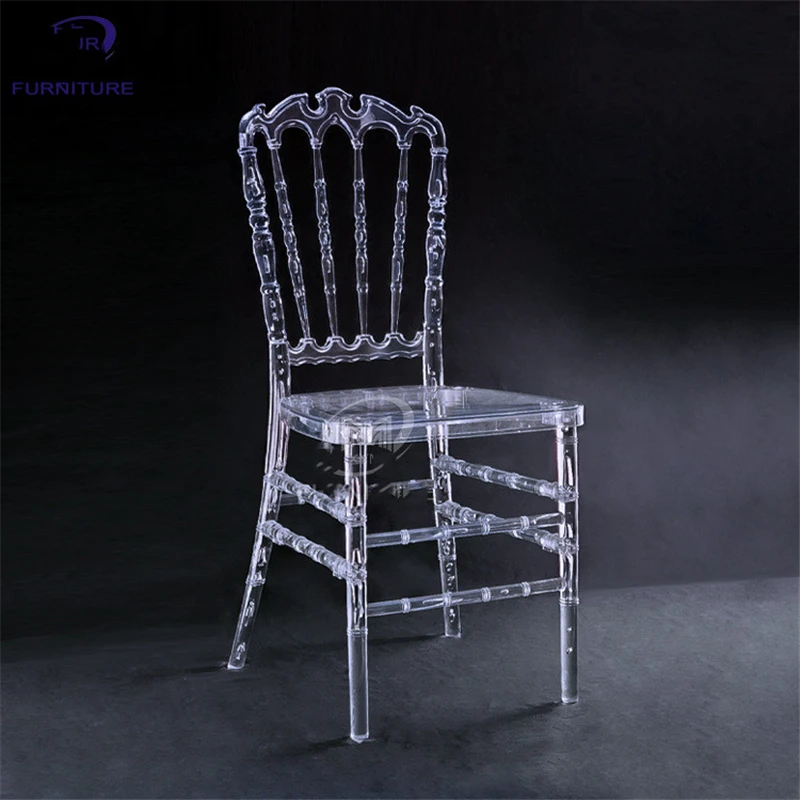 20 Pcs Clear Bamboo For Wedding Acrylic Chair Banquet Crystal Seat Family Hotel Dining Room chair Decoration