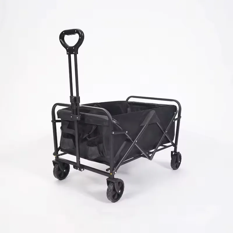 Portable Outdoor Folding Camping Cart Durable Supermarket Shopping Wagon Customizable OEM Picnic Travel Companion Storage Tools