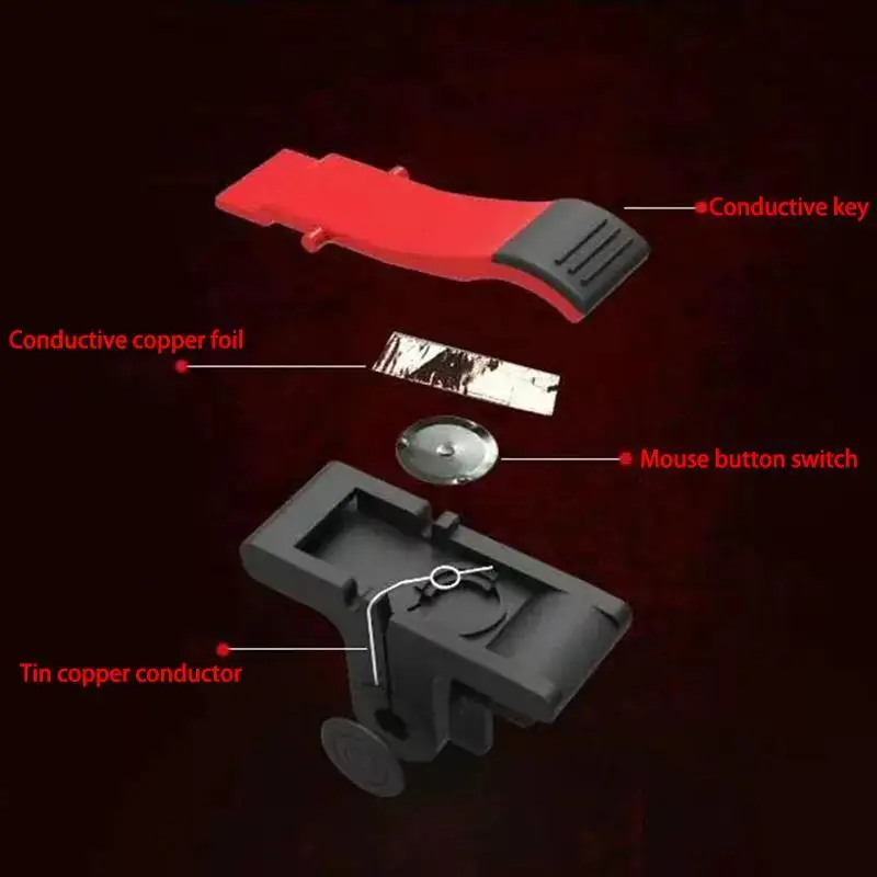 1 paio D9 Controller di gioco Mobile Gamepad Trigger Fire Aim Button Key Control L1 R1 Shooter Joystick cellulare Trigger per PUBG