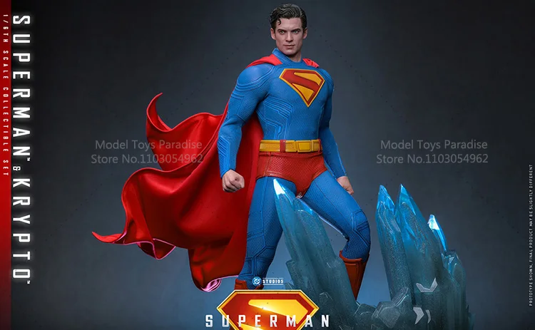HOTTOYS HT MMS812 1/6 تحصيل اللعب سوبرمان كريبتو بطل السوبر الجندي 12 بوصة عمل نموذج لجسم الهدايا