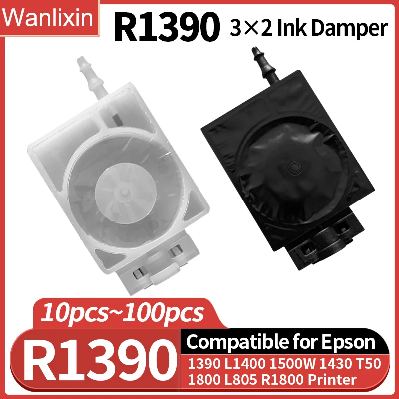 

4 шт. ~ 100 шт. Демпфер чернил DTF Принтер DTF A3 A4 Epson R1390 L1800 L800 L805 T50 R1800 L1400 1500 Вт 1430 Принтер УФ-демпфер чернил