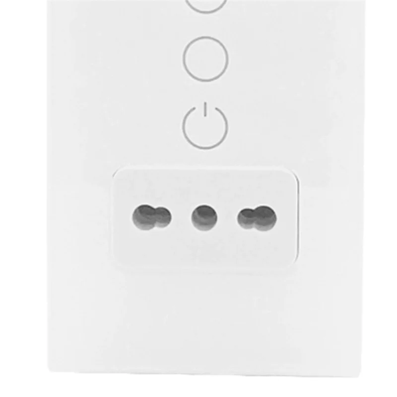 Tuya Wifi Smart Italy Light Switch Wall Socket Chile Outlet Glass Panel Plug Intelligent Remote for