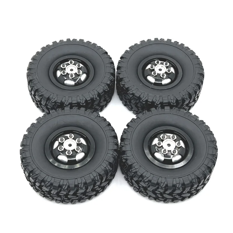 R/C Car Accessories Metal Upgrade Wheels & Tires for Mang Niu 1/12 MN82 LC79 MN78 Naughty Dragon Tuning Accessories