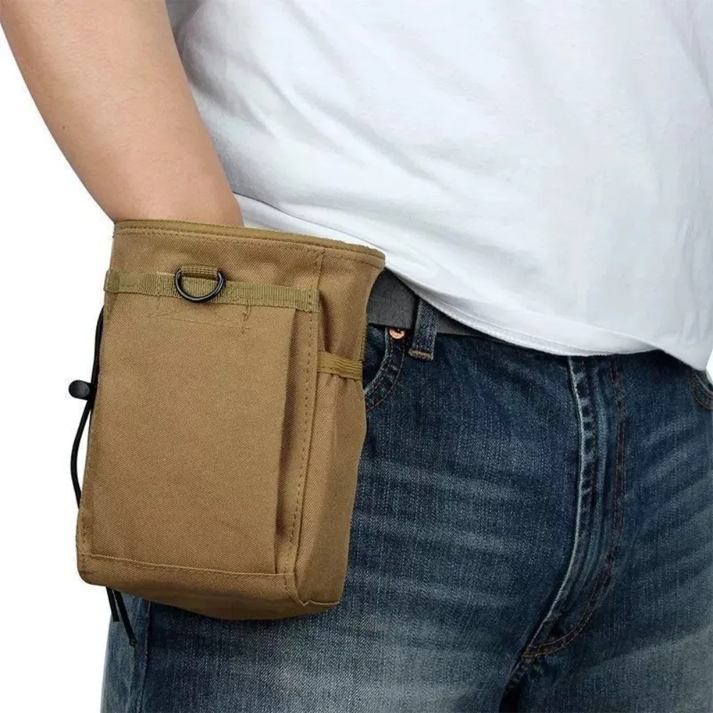 Oxford Drastring Waist Bag Adjustable Utility Belt Khaki Nylon Mobile Phone Pouch Durable Accesssories Waist Fanny Pack
