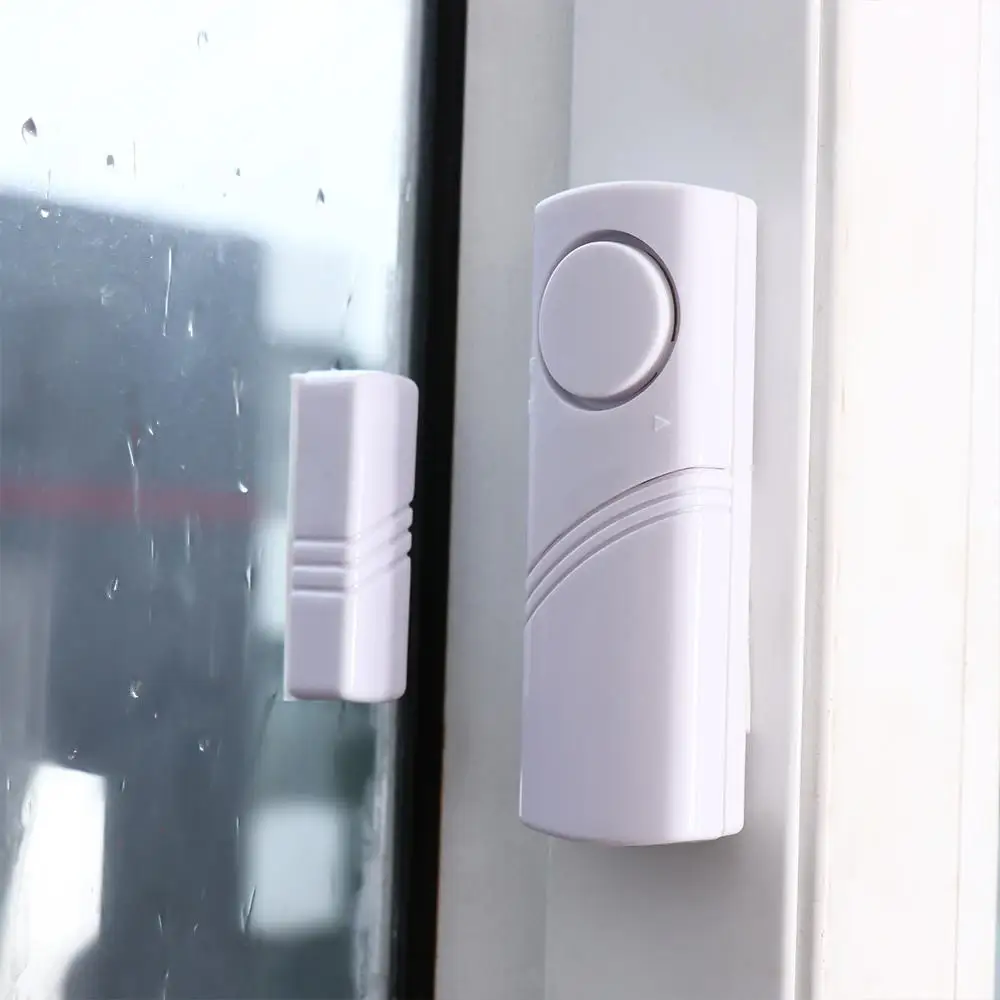 White Alarm Security System Advanced With Magnetic Wireless Burglar Alarm Smart Anti-theft Sensor Alarm Door Window