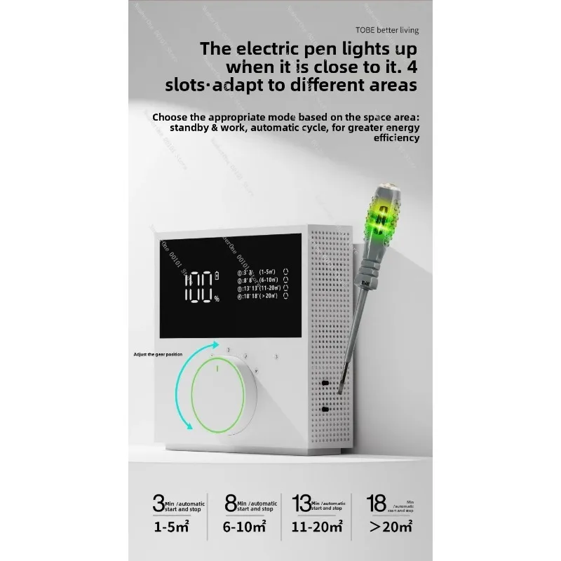 Negative Ion Air Purifier for Home Aromatherapy Essential Oil Diffuser Portable Desktop Cleaner
