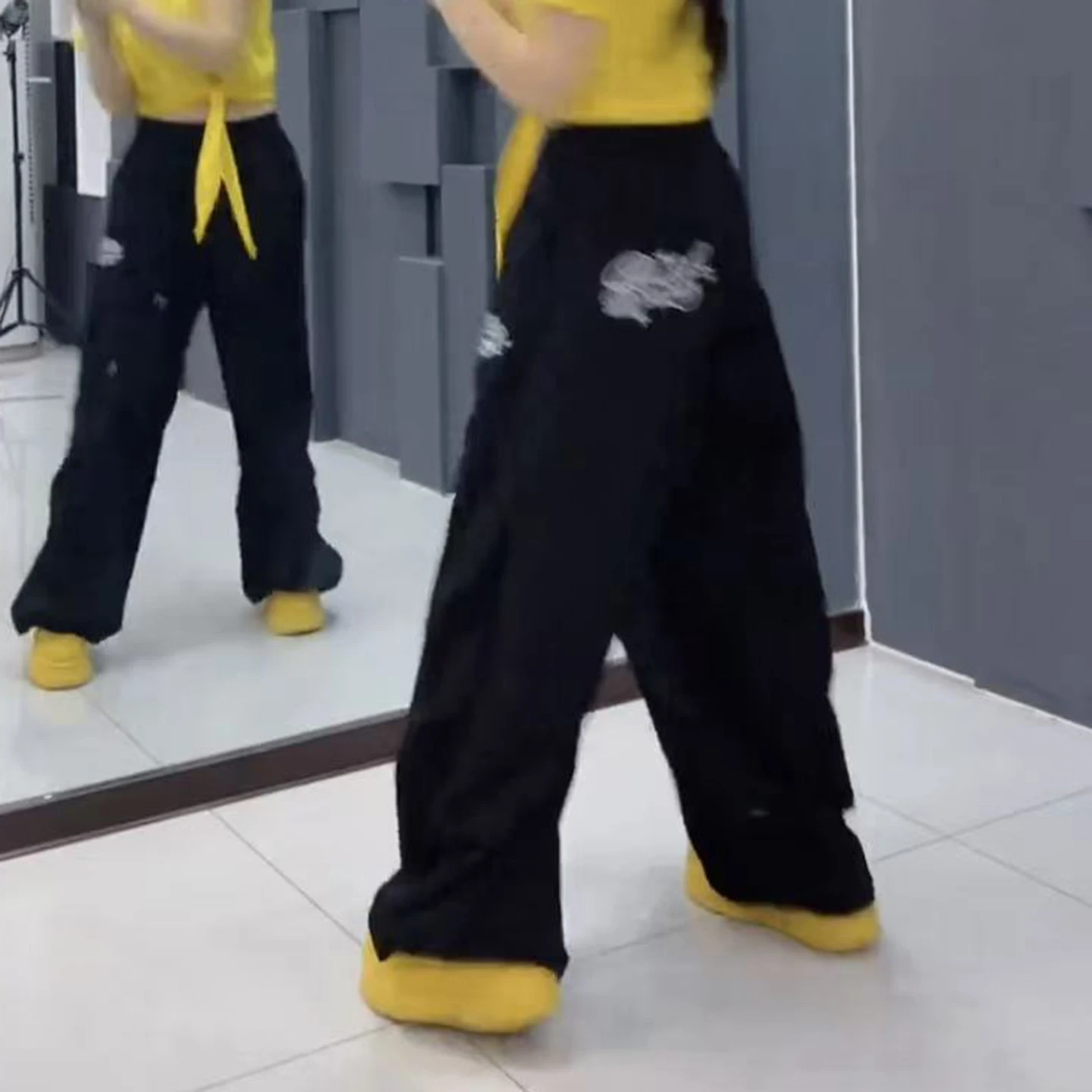 summer-casual-square-dance-pants-women's-loose-fashionable-thin-straight-leg-trousers-for-dancing-sporty-workwear