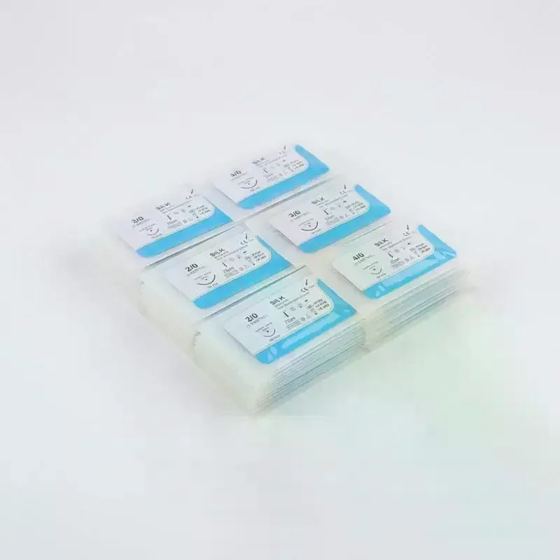 12PCS Professional Dental Surgical Needle Silk Suture Thread Kit for Medical Practice and Education