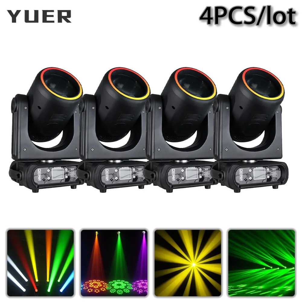 

4 шт./компл. 250W LED-прожектор с эффектом радуги, 18 призм, DMX512, для баров, клубов, шоу, свадеб, дискотек, диджеев