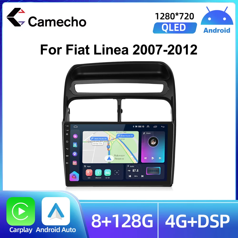 

Camecho 9-inch Android 2din Car Multiemdia Player Stereo Radio For Fiat Linea 2007-2012 4G Wifi GPS FM Radio BT Rear Camera