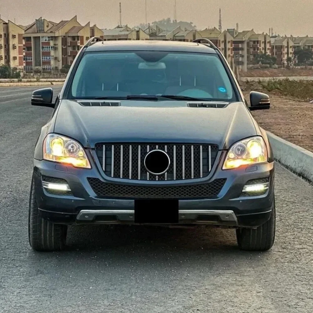 

Решетка переднего бампера для Mercedes ML W164 (рестайлинг), сетка «бриллиант», стиль GT, воздухозаборник, детали для модификации кузова, 2005-2012