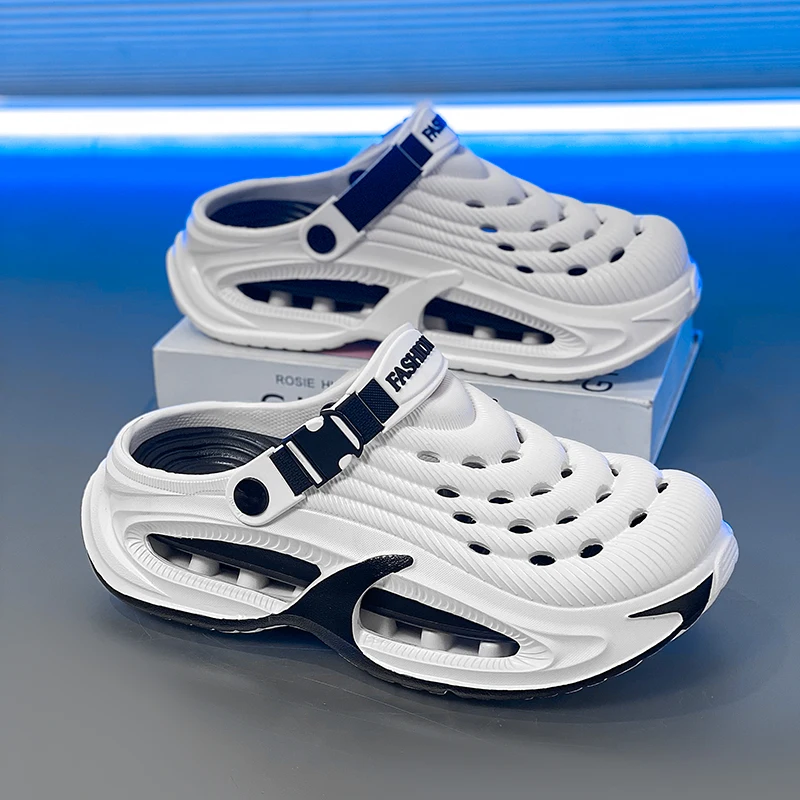 

Casual Clogs Men 2026 New Design Thick Bottom EVA Sandals for Men Casual Beach Shoes Slip Ons Garden Shoes Mans Outdoor Slippers
