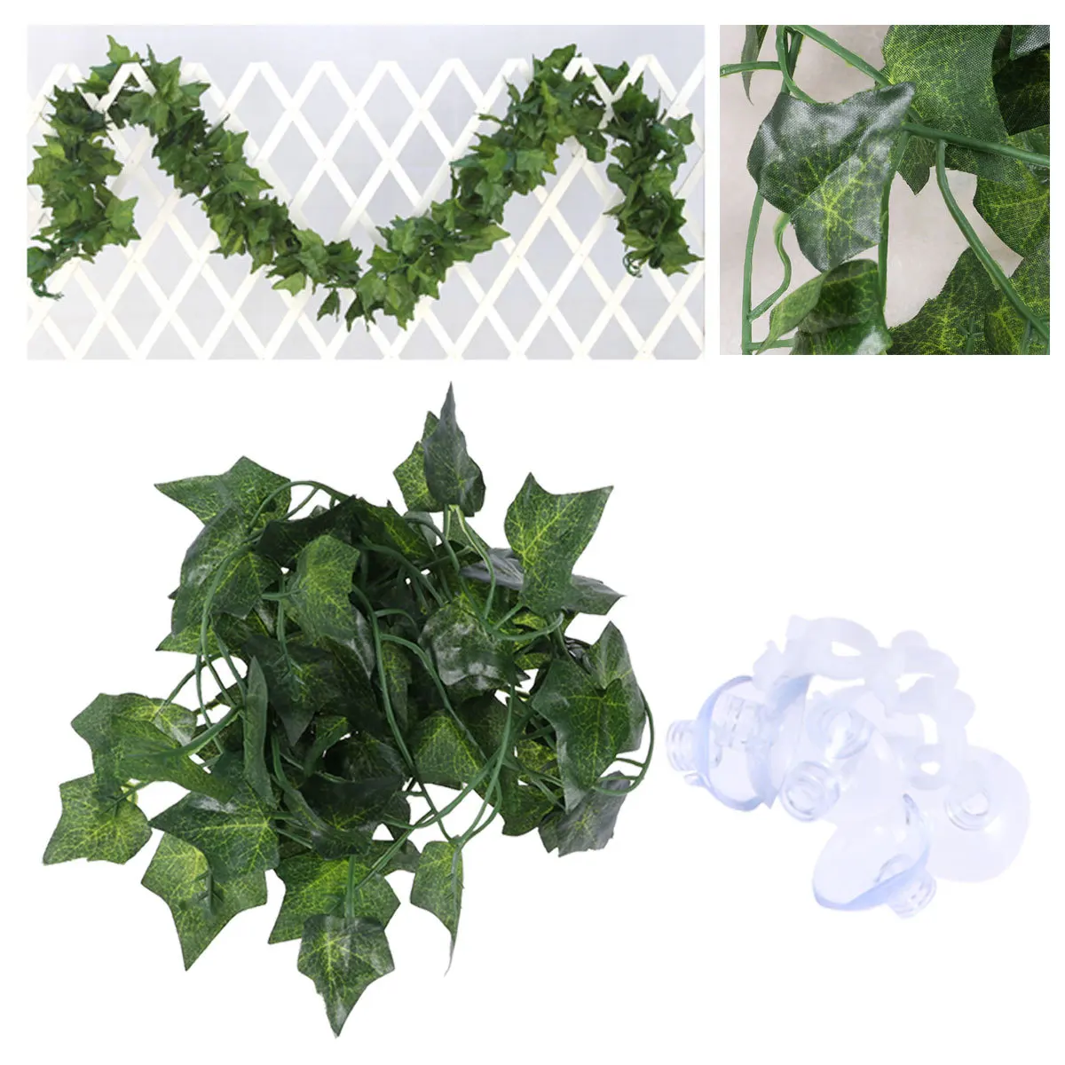 2M Artificial Leaf For Reptiles Pu Jungle Vines With Metal Core Bendable Habitat Decor Terrarium Rattan Strip Simulation