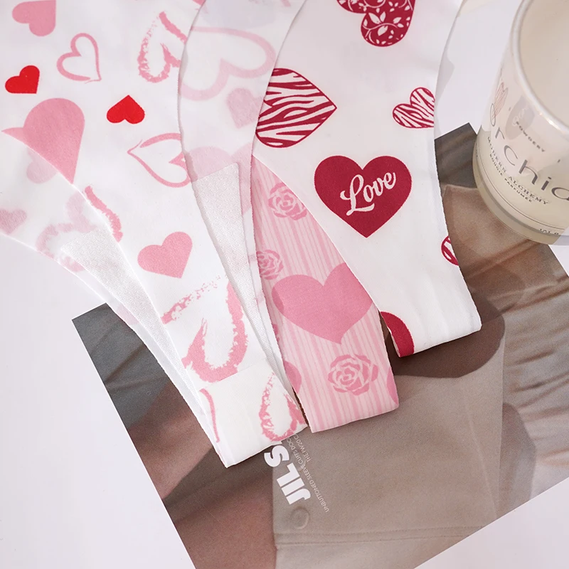 ملابس داخلية نسائية مثيرة مطبوع عليها حروف حب من Meet'r قطعة واحدة ملابس داخلية من الحرير الجليدي بدون خياطة سراويل يوجا منخفضة الخصر #6