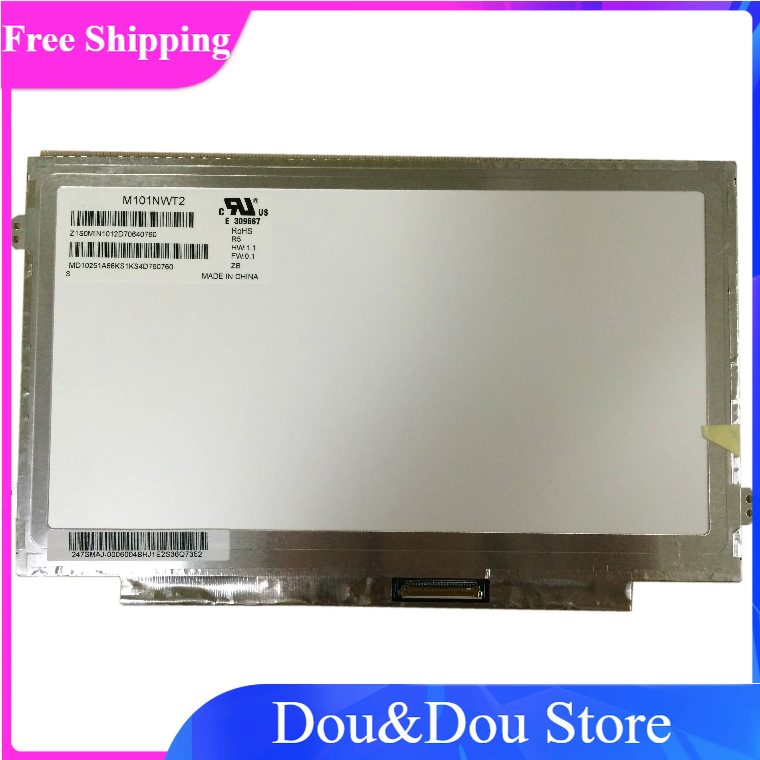 

M101NWT2 R5 fit B101AW06 B101AW02 M101NWT2 R3 M101NWT2 R0 N101L6-L0D 1024X600 10.1LED SLIM Laptop LCD LED Screen