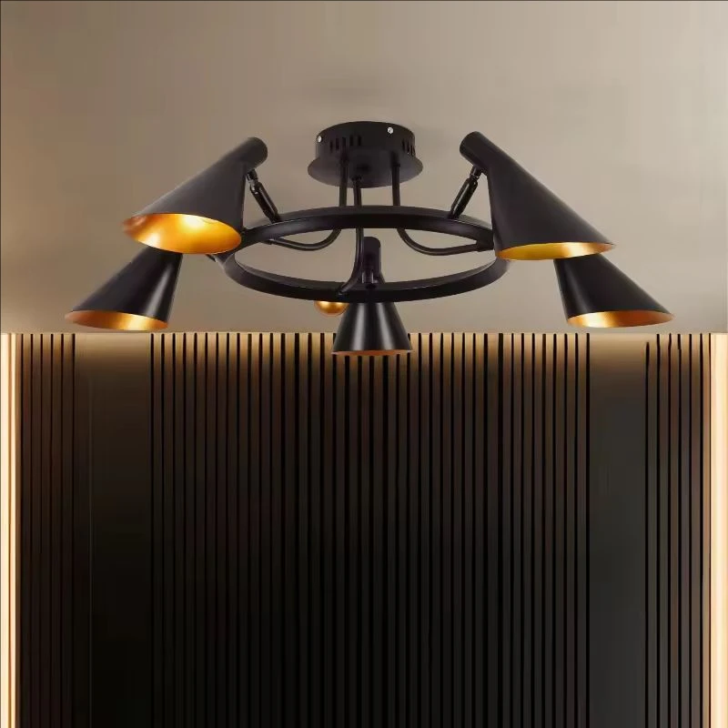 

Modern LED Ceiling Light Chandelier for Bedroom Living Dining Room Minimalist Black White Home Decor Lighting Fixture