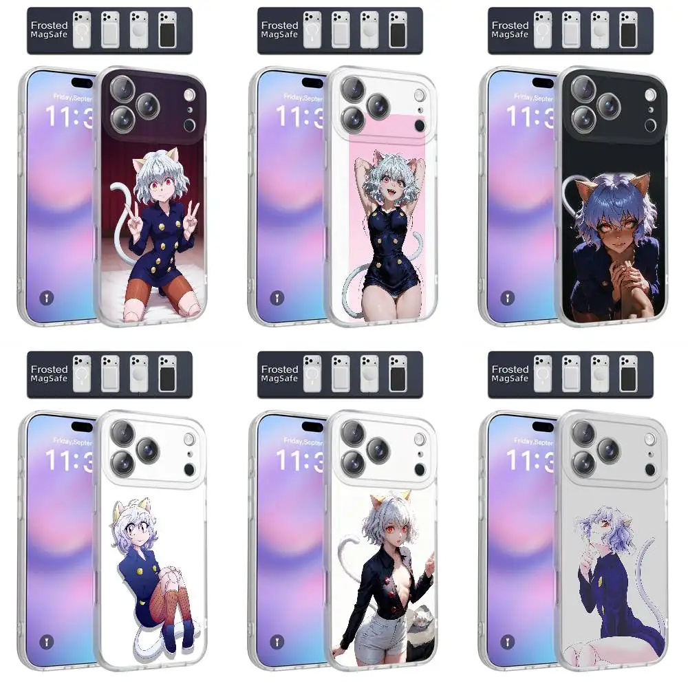 

H-Hunter X Hunter Neferpitou Phone Case For iPhone 17,16,15,14,13,12,11,Pro,Max,Plus,E,Air,Mini Magnetic Magsafe Frosted Clear