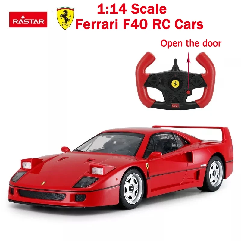 1:14 RASTAR Ferrari F40 RC Car 600mAh Battery Auto LED Lights 2.4G Auto Machine Vehicle Toy Gift For Kids Adults