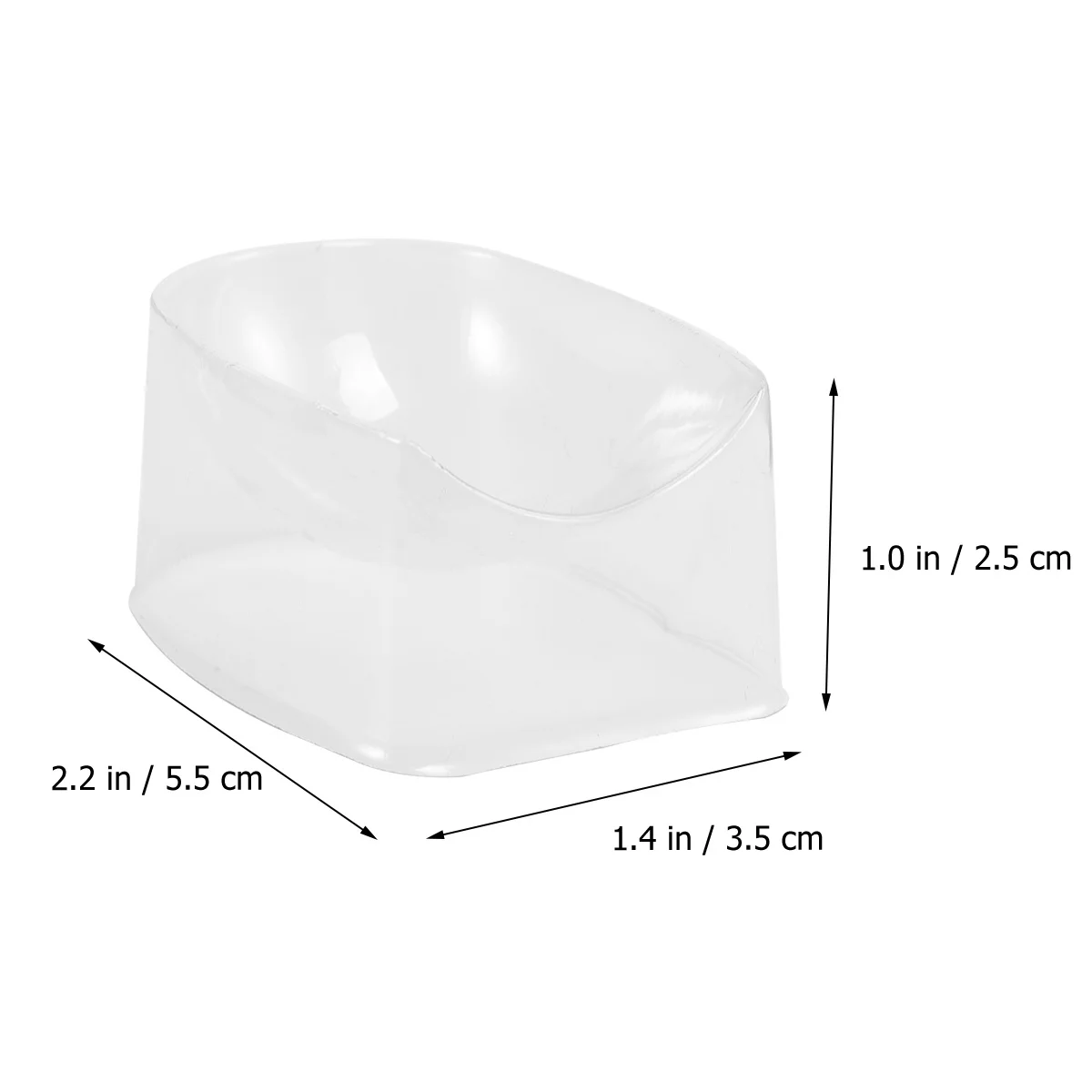 

5Pcs Nail Disposable Plastic Nail Trays Professional Manicure Powder Container Tray Manicures Tray
