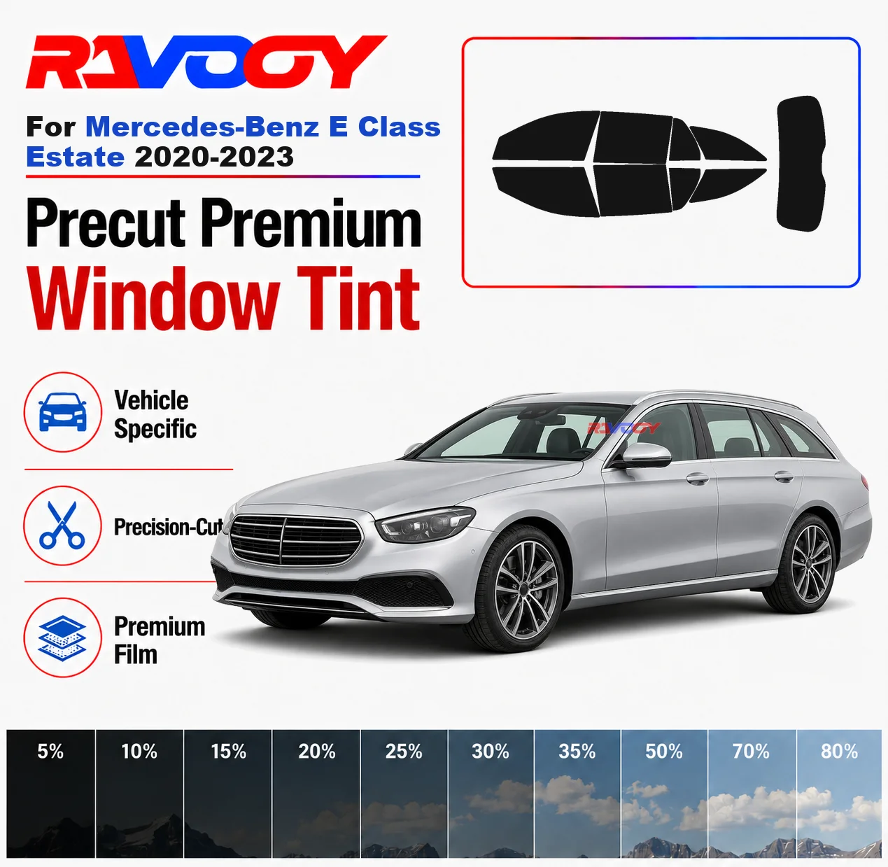 premium-precut-window-tint-kit-front-rear-windows-rear-windshield-for-mercedes-benz-e-class-estate-2020-2023-nano-ceramic-film