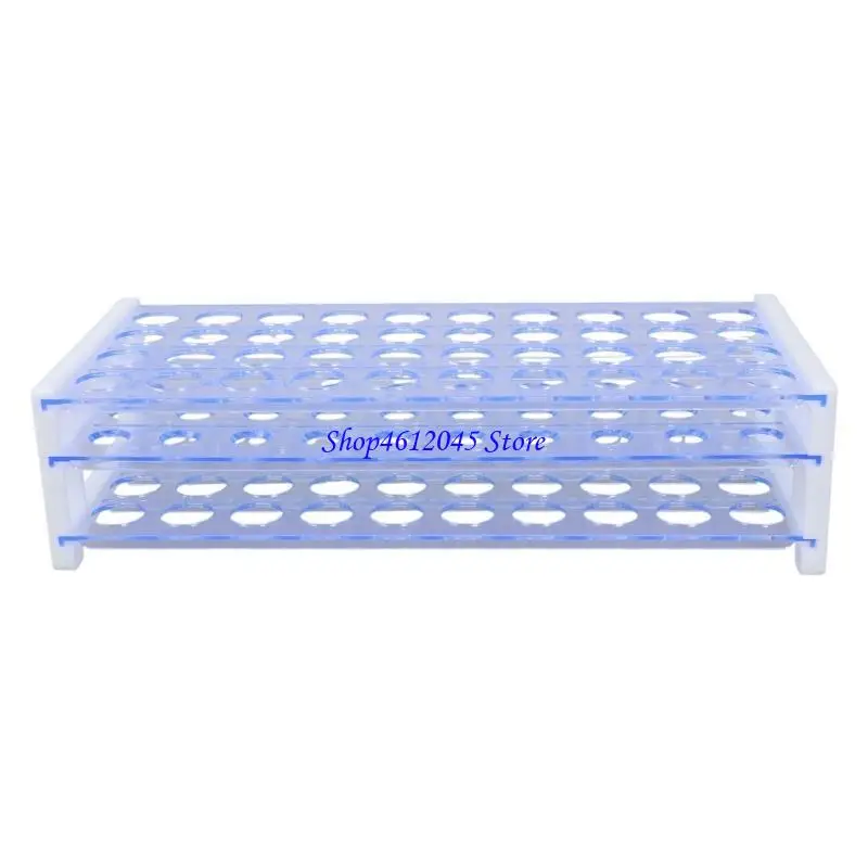 

L69A Detachable 3 Layer Blue Plastic Test Tube Holder Stand Rack for Laboratory Use