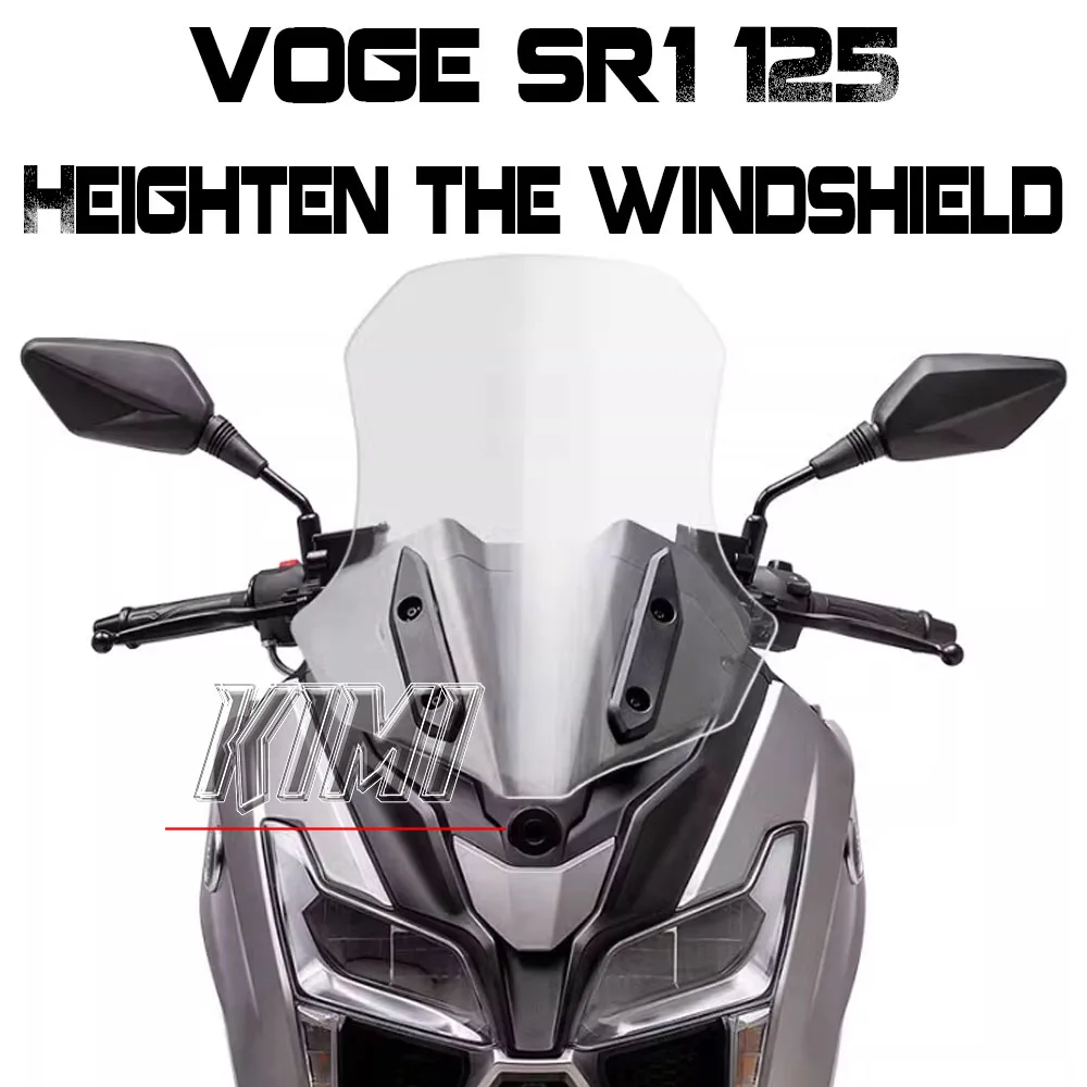 For VOGE SR1 125 Modified Windshield Heightening And Widening Windshield