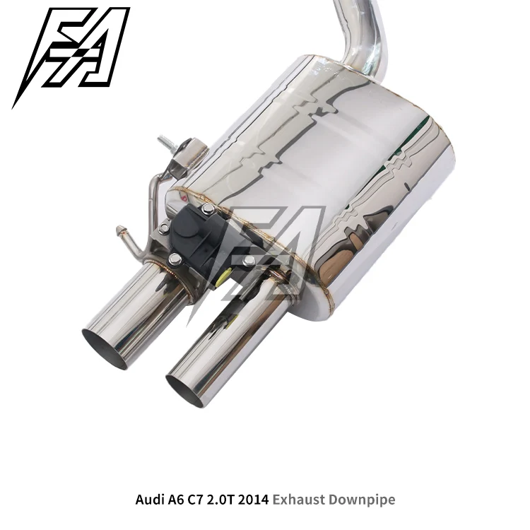 For  A6 C7 2.0T 2014 Exhaust System Front Middle and Tail Electric Valve Muffler Exhaust High Performance Exhaust Pipe - view 5