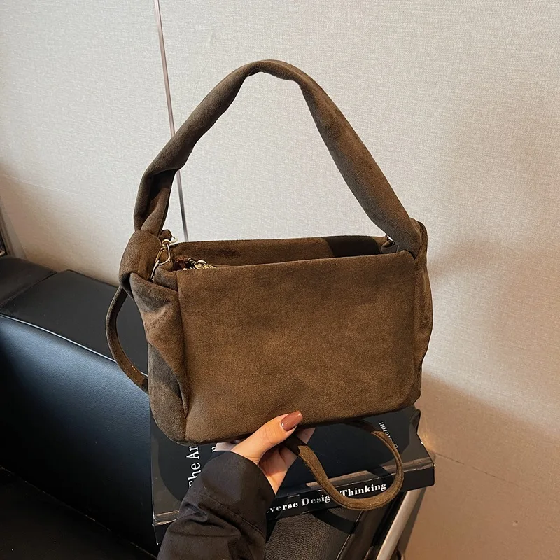 حقيبة كروس صغيرة لخريف وشتاء 2025، محفظة مربعة متعددة الاستخدامات للنساء، حقيبة بمقبض علوي للركاب، حقيبة بسيطة ليلاً ونهارًا #2