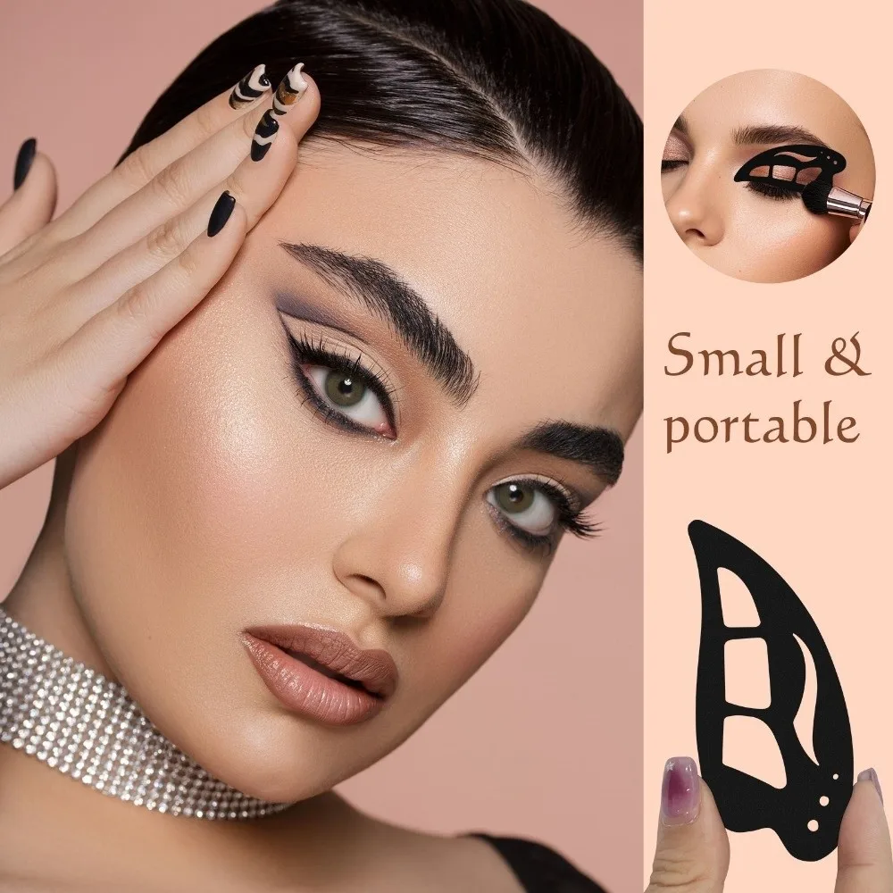 4PCS Reusable Eyeshadow Stencils Auxiliary Mold Structure Eye Makeup Seal Template Shape Eye Shadow Template Beginners view 2