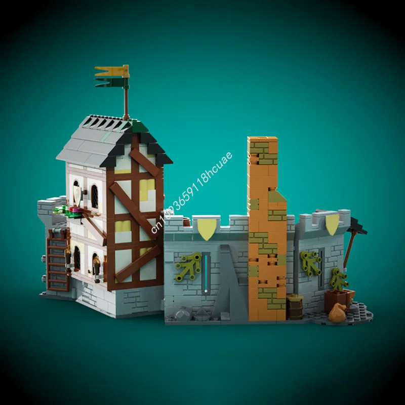 

803 шт. MOC Dragon Knights Outpost Castle BuildingBlock Рождественский подарок Вечеринка Сумка для подарков Опция STEM Образовательная