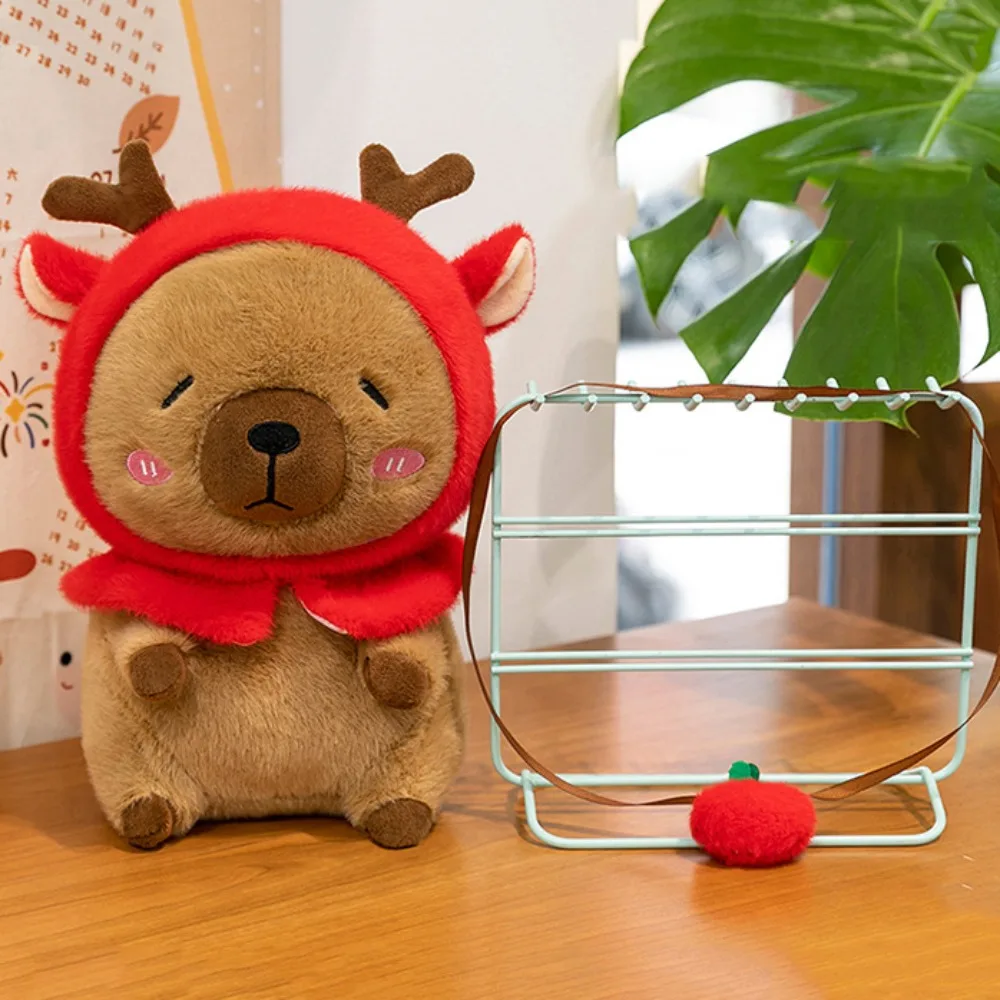 الرنة أفخم كابيبارا ألعاب من نسيج مخملي لينة رقيق الكرتون كابيبارا القطن دمية البني الحيوان كابيبارا محشوة دمية غرفة ديكور