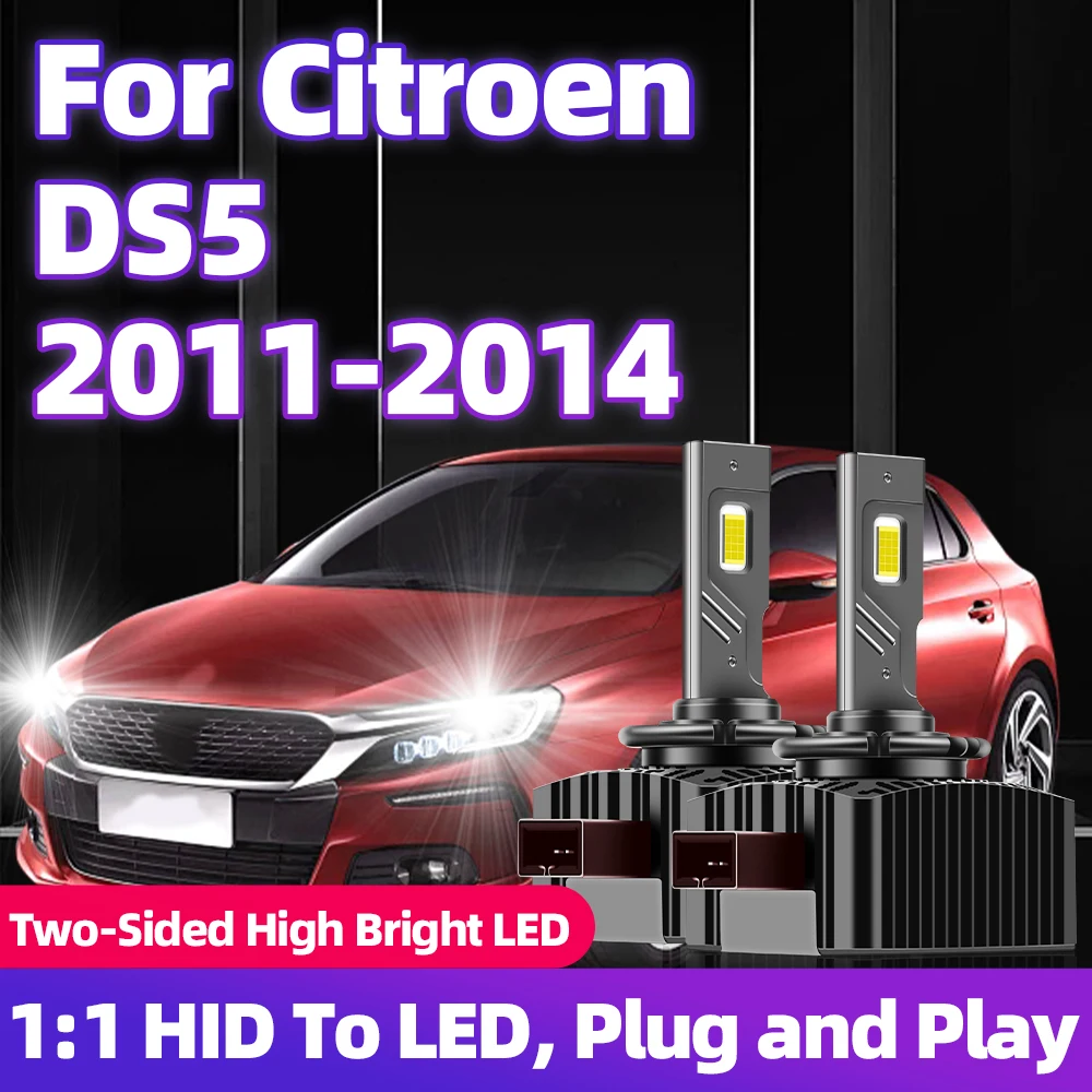 

Для Citroen DS5 2011 2012 2013 2014 Замена HID на светодиодные лампы D1S CSP 30000LM 110 Вт Супер яркие турбопередние фары