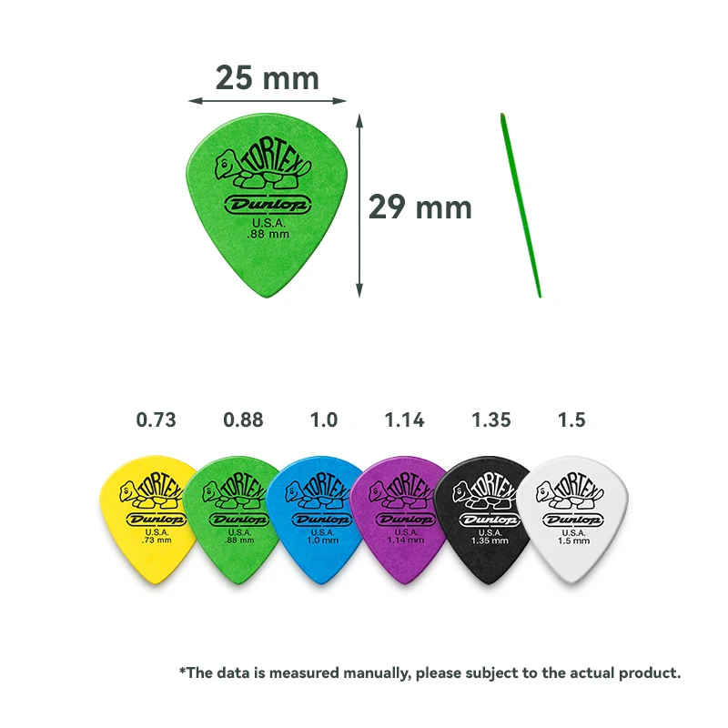 Dunlop Guitar Pick 498R TORTEX JAZZ III XL Pick 0.73/0.88/1.0/1.14/1.35/1.5 mm US Original Guitar Accessories