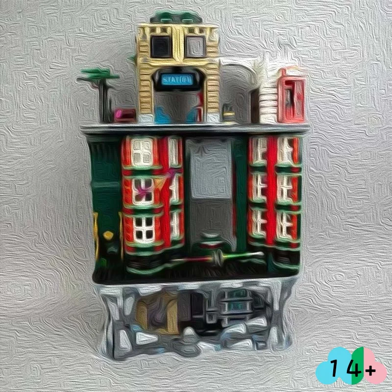 Hot Sale 3491 Pcs Multi Layer Magic Building Scene Building Brick Toy DIY Assemble Diorama Tabletop Display Birthday Gift