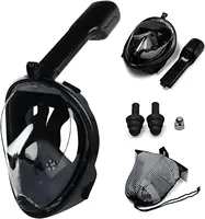 Máscara de snorkel de cara completa con soporte de cámara desmontable, máscara de snorkel para natación y buceo, visión amplia, antiniebla, antifugas para adultos