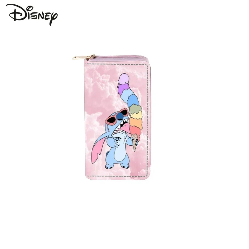Stitch 2025 New Women's Long Wallet Fashionable and High-quality Women's Multi Card Bag Storage Cartoon Versatile Zero Wallet